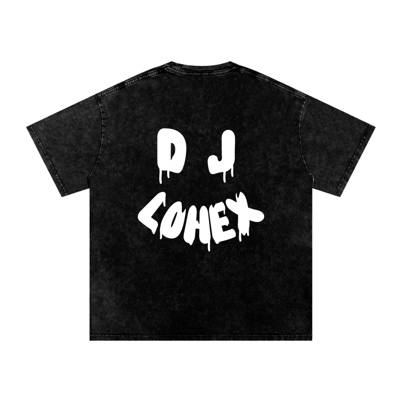 "OMG ITS DJLOHEX TEE" Snow Washed Oversized Cotton T-Shirt